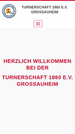 Vorschau der mobilen Webseite www.turnerschaft-grossauheim.de, Turnerschaft 1860 e.V. Großauheim