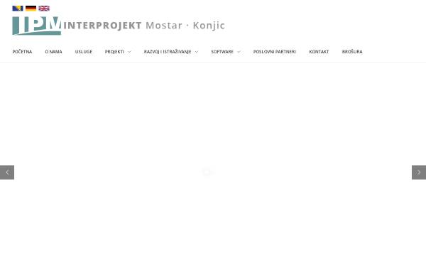 Vorschau von interprojekt.ba, Interprojekt d.o.o. Mostar