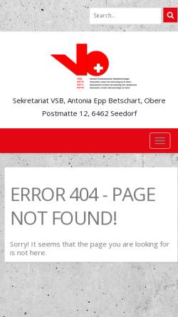 Vorschau der mobilen Webseite www.vsb-astb.ch, Selbstverdichtender Beton