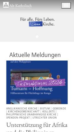 Vorschau der mobilen Webseite alt-katholisch.de, Alt-Katholiken in Deutschland