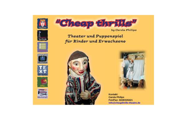 Vorschau von www.cheapthrills-theatre.de, Cheap thrills