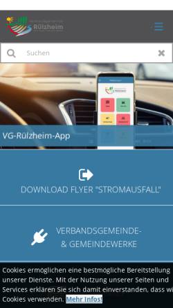 Vorschau der mobilen Webseite www.ruelzheim.de, Gemeinde Rülzheim