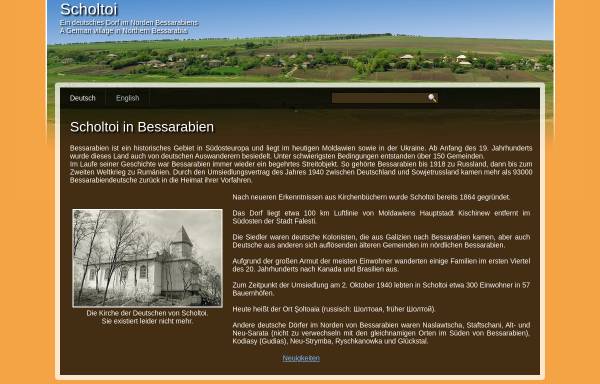 Vorschau von www.scholtoi.de, Scholtoi - ein Dorf im Norden Bessarabiens