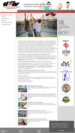 Vorschau der mobilen Webseite www.dflv.de, Deutsche Fitnesslehrer Vereinigung e.V.
