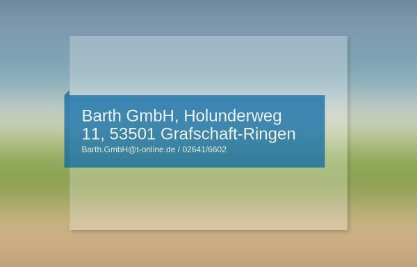 Vorschau von www.barth-gmbh.com, Bauunternehmen Barth GmbH
