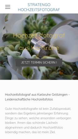 Vorschau der mobilen Webseite www.stratengo-hochzeit.de, Stratengo Fotografie - Saskia Straten