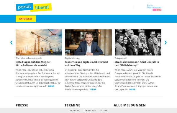 Vorschau von www.liberale.de, Portal Liberal