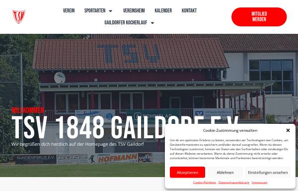 Vorschau von www.tsv-gaildorf.de, TSV 1848 Gaildorf e.V.