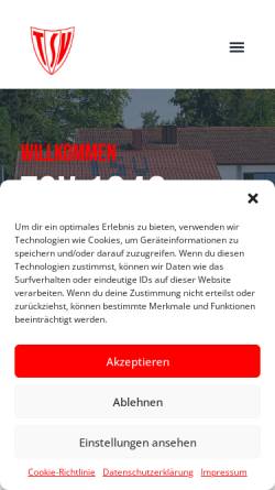 Vorschau der mobilen Webseite www.tsv-gaildorf.de, TSV 1848 Gaildorf e.V.
