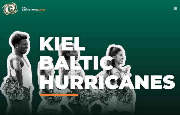 Vorschau von www.baltic-hurricanes.de, Kiel Baltic Hurricanes