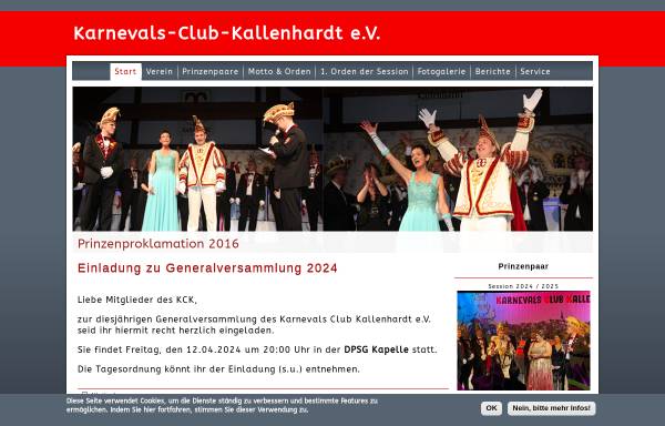 Vorschau von www.kc-kallenhardt.de, Karnevals-Club Kallenhardt e.V.