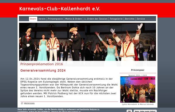 Vorschau von www.kc-kallenhardt.de, Karnevals-Club Kallenhardt e.V.