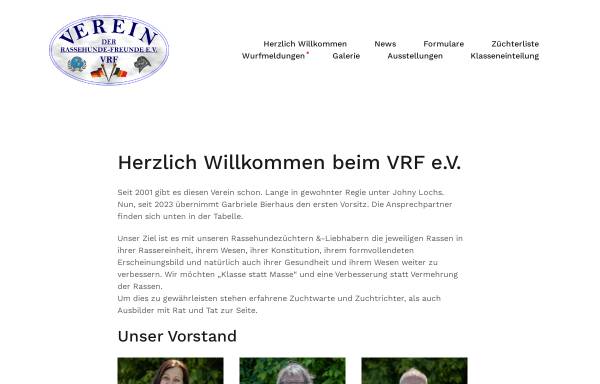 Vorschau von www.vrfev.de, Verein der Rassehunde-Freunde e.V.