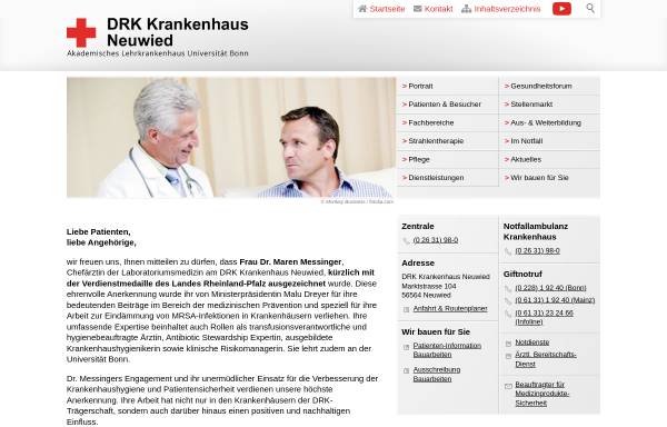 Vorschau von www.drk-kh-neuwied.de, DRK Krankenhaus Neuwied