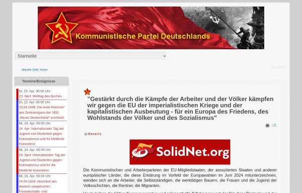 Vorschau von www.k-p-d.org, Kommunistische Partei Deutschlands (KPD)