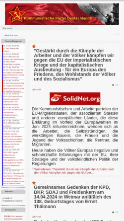 Vorschau der mobilen Webseite www.k-p-d.org, Kommunistische Partei Deutschlands (KPD)
