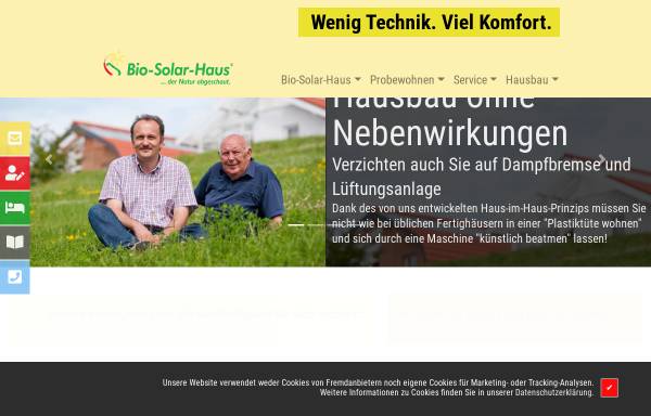 Vorschau von www.bio-solar-haus.de, Bio-Solarhaus