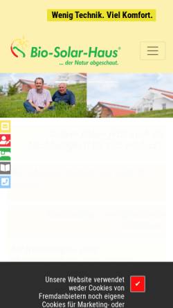 Vorschau der mobilen Webseite www.bio-solar-haus.de, Bio-Solarhaus