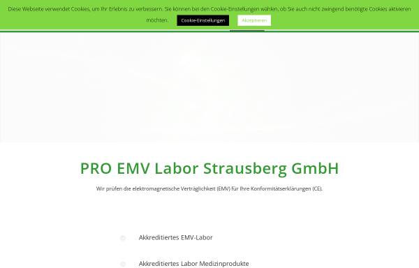 Vorschau von www.proemv.de, Pro EMV Labor Strausberg GmbH