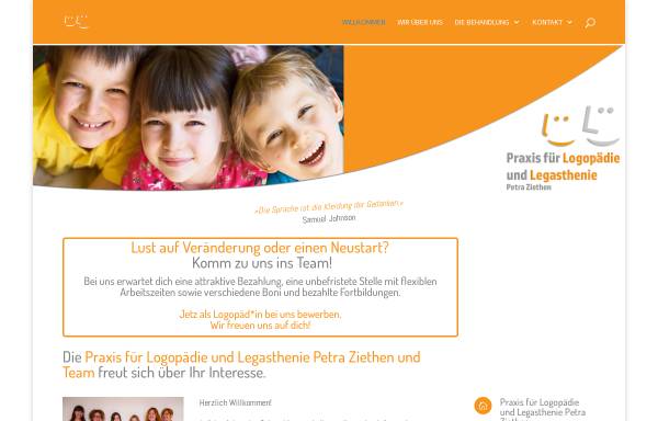 Vorschau von www.logopaedie-ziethen.de, Praxis für Logopädie und Legasthenie