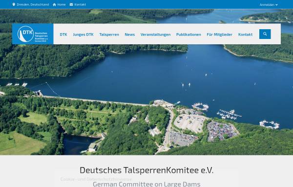 Vorschau von www.talsperrenkomitee.de, Deutsches TalsperrenKomitee (DTK)