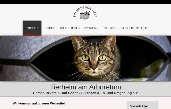 Vorschau von www.tierheim-bad-soden-sulzbach.de, Tierschutzverein Bad-Soden/Sulzbach und Umgebung e.V.