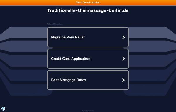 Vorschau von www.traditionelle-thaimassage-berlin.de, Traditionelle Thai Massage Berlin