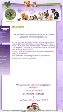 Vorschau der mobilen Webseite tierheim-lampertheim.de, Tierschutzverein Lampertheim e.V.
