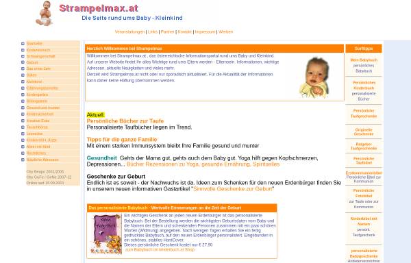 Vorschau von www.strampelmax.at, Rund ums Baby - Kleinkind