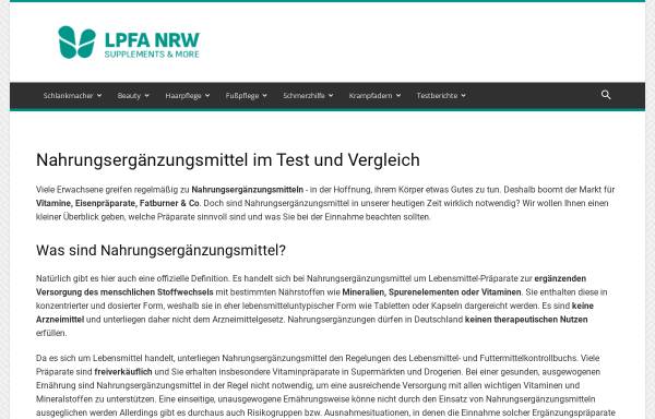 Vorschau von www.lpfa-nrw.de, Landesstelle Pflegende Angehörige