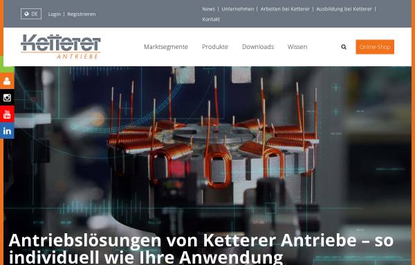 Vorschau von www.ketterer.de, B. Ketterer Söhne GmbH & Co. KG
