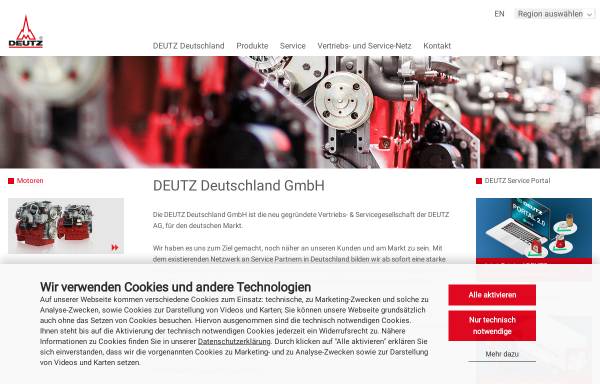 Vorschau von www.deutz.de, Deutz AG
