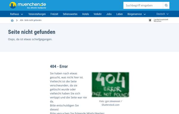 Vorschau von www.muenchen.de, Büro für Existenzgründungen