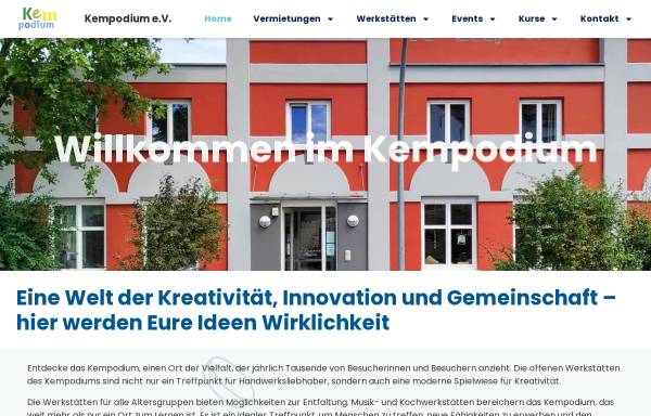 Vorschau von www.kempodium.de, Kempodium e.V. - Allgäuer Zentrum für Eigenversorung in Kempten
