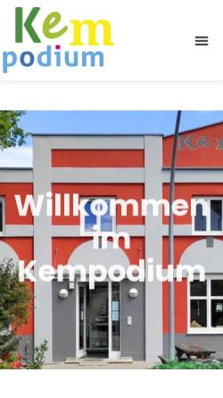 Vorschau der mobilen Webseite www.kempodium.de, Kempodium e.V. - Allgäuer Zentrum für Eigenversorung in Kempten