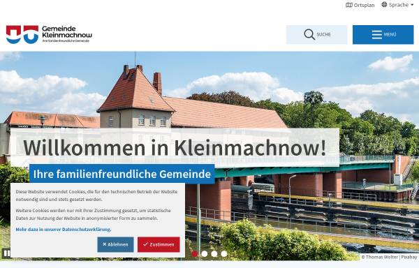 Vorschau von www.kleinmachnow.de, Kleinmachnow