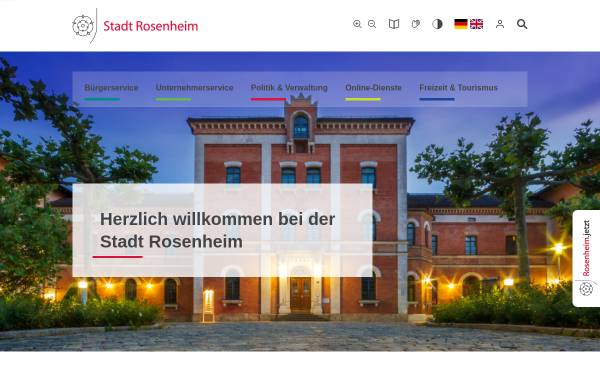 Vorschau von www.rosenheim.de, Stadt Rosenheim