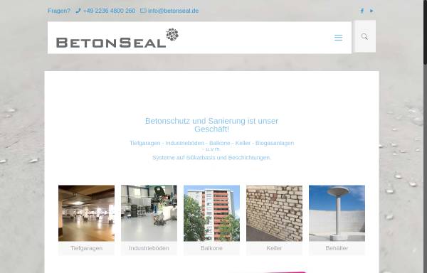 Vorschau von www.betonseal.de, BetonSeal GmbH & Co. KG