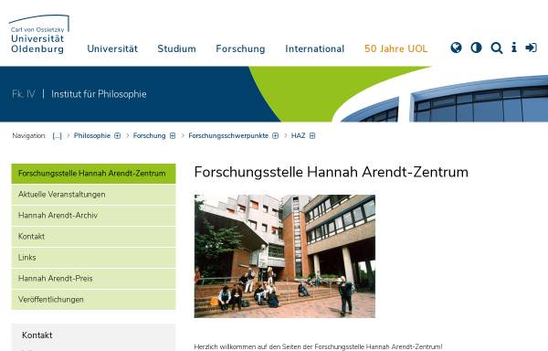 Hannah Arendt-Zentrum der Universität Oldenburg