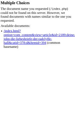 Vorschau der mobilen Webseite www.lesben.org, Deine John - Die Liebesbriefe der Radclyffe Hall