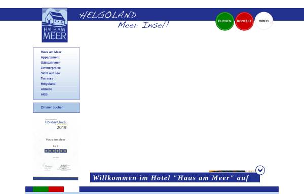 Vorschau von www.haus-am-meer-helgoland.de, Haus am Meer