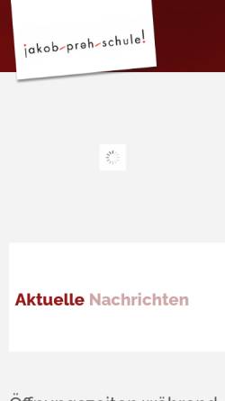 Vorschau der mobilen Webseite www.bsnes.de, Jakob-Preh-Schule