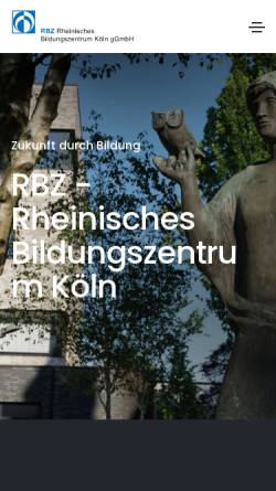 Vorschau der mobilen Webseite rbz-koeln.de, Rheinisches Bildungszentrum Köln gGmbH