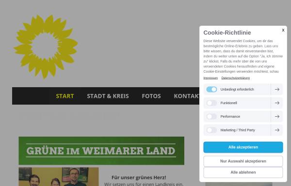 Vorschau von www.gruene-im-weimarer-land.de, Bündnis 90/Die Grünen Kreisverband Weimarer Land