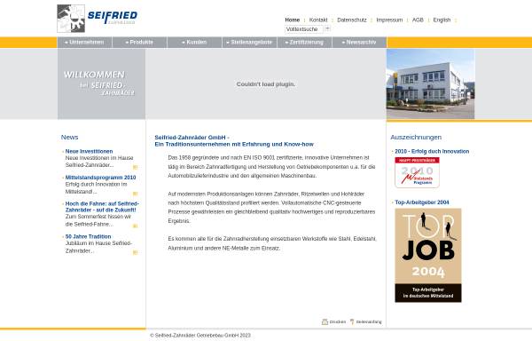 Vorschau von seifried-zahnraeder.de, Seifried-Zahnräder GmbH