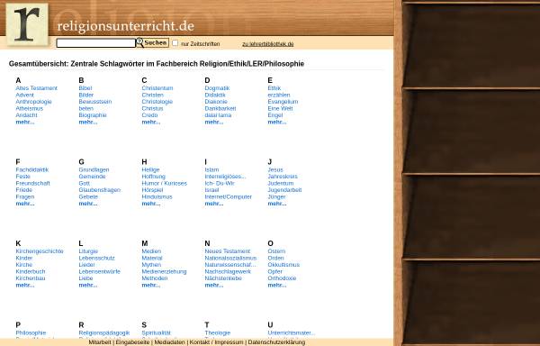 Vorschau von lbib.de, religionsunterricht.de