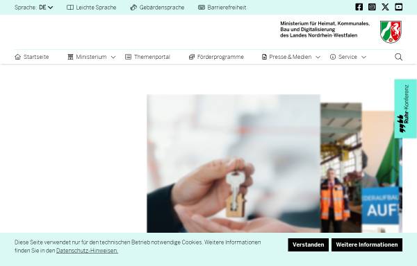 Vorschau von www.mgepa.nrw.de, Ministerium für Gesundheit, Emanzipation, Pflege und Alter des Landes Nordrhein-Westfalen (MGEPA NRW)