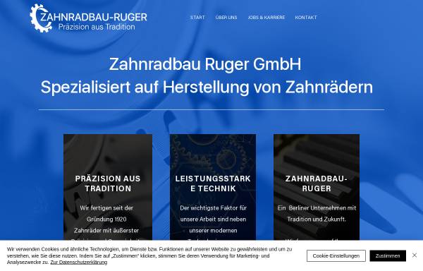 Vorschau von www.zahnrad-ruger.de, Zahnradbau Ruger GmbH