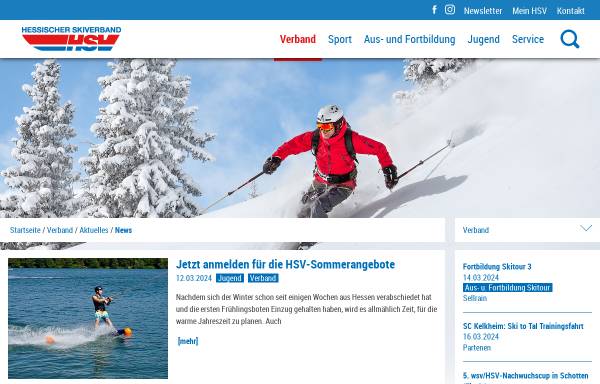 Vorschau von www.hsv-ski.de, Hessischer Skiverband