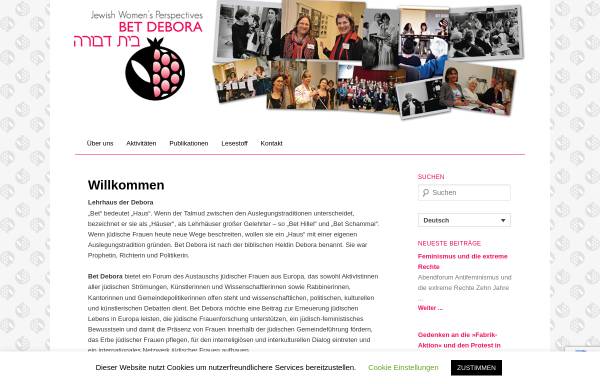 Vorschau von www.bet-debora.net, Bet Debora - Frauenperspektiven im Judentum